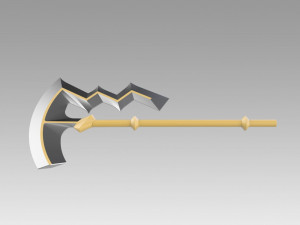fire emblem awakening libera riviera axe cosplay prop 3D Baskı Modeli