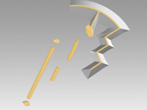 fire emblem awakening libera riviera axe cosplay prop 3D Baskı Modeli