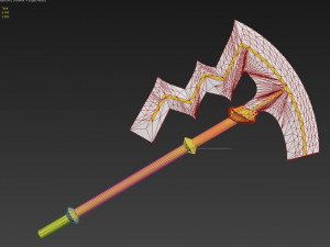 fire emblem awakening libera riviera axe cosplay prop 3D Baskı Modeli