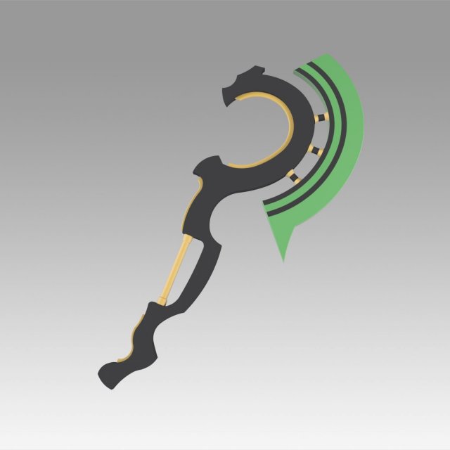 seraph of the end vampire reigna sangu axe cosplay prop 3D Print Model .c4d .max .obj .3ds .fbx .stl .blend 