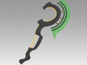 seraph of the end vampire reigna sangu axe cosplay prop 3D Print Model