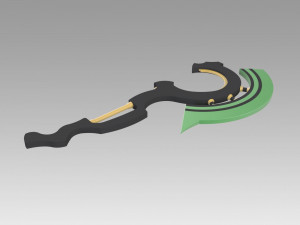 seraph of the end vampire reigna sangu axe cosplay prop 3D Print Model