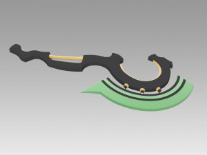 seraph of the end vampire reigna sangu axe cosplay prop 3D Print Model