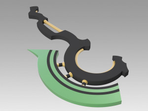 seraph of the end vampire reigna sangu axe cosplay prop 3D Print Model