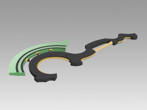 seraph of the end vampire reigna sangu axe cosplay prop 3D Print Model