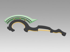 seraph of the end vampire reigna sangu axe cosplay prop 3D Print Model