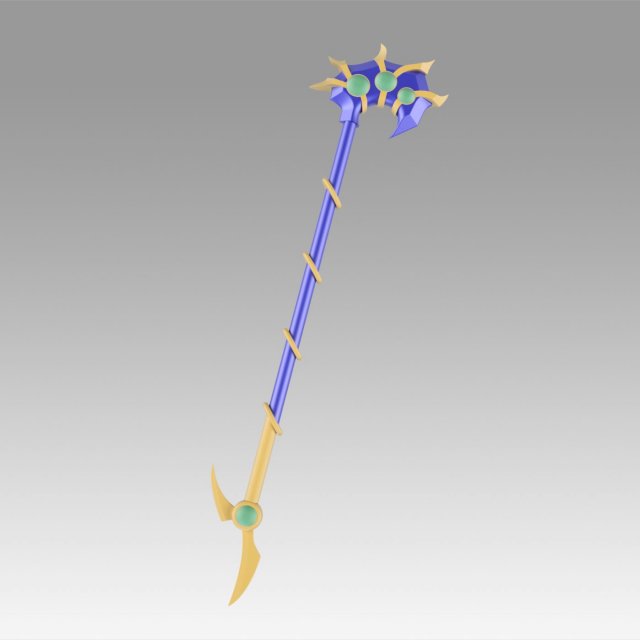 yugioh duel monsters gx magicians valkyria cane cosplay 3D प्रिंट मॉडल .c4d .max .obj .3ds .fbx .stl .blend 