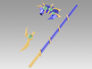 yugioh duel monsters gx magicians valkyria cane cosplay 3D प्रिंट मॉडल