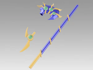 yugioh duel monsters gx magicians valkyria cane cosplay 3D Print Model