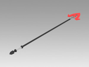 akame ga kill bulat spear cosplay prop Modello di stampa 3D
