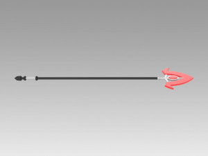 akame ga kill bulat spear cosplay prop Modello di stampa 3D