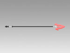 akame ga kill bulat spear cosplay prop 3D Print Model