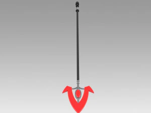 akame ga kill bulat spear cosplay prop 3D Print Model