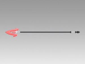 akame ga kill bulat spear cosplay prop Modello di stampa 3D