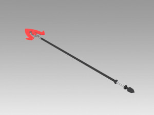 akame ga kill bulat spear cosplay prop Modello di stampa 3D