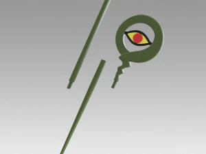 fairy tail jellal fernandes mystogan second staff staves cosplay 3D Print Model