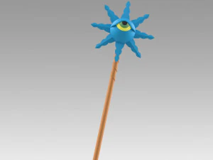 magical circle guru guru kukuri staves cosplay prop 3D Print Model