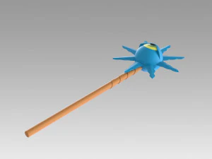 magical circle guru guru kukuri staves cosplay prop 3D Print Model