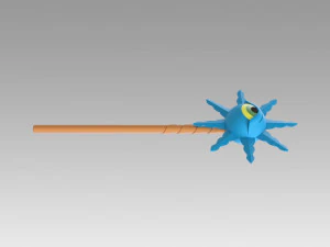 magical circle guru guru kukuri staves cosplay prop 3D Print Model
