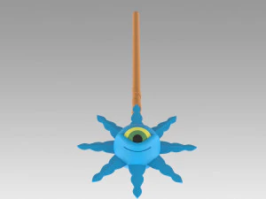 magical circle guru guru kukuri staves cosplay prop 3D Print Model