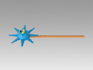 magical circle guru guru kukuri staves cosplay prop 3D Baskı Modeli