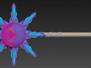 magical circle guru guru kukuri staves cosplay prop 3D Baskı Modeli