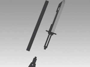 persona 4 yu narukami izanami sword b cosplay prop 3D Print Model