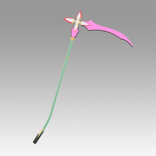 kingdom hearts 2 organization graceful assassin sickle 3D Print Model .c4d .max .obj .3ds .fbx .stl .blend 