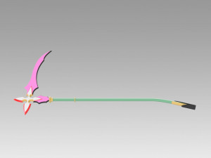 kingdom hearts 2 organization graceful assassin sickle 3D Print Model