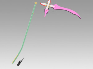 kingdom hearts 2 organization graceful assassin sickle 3D Print Model
