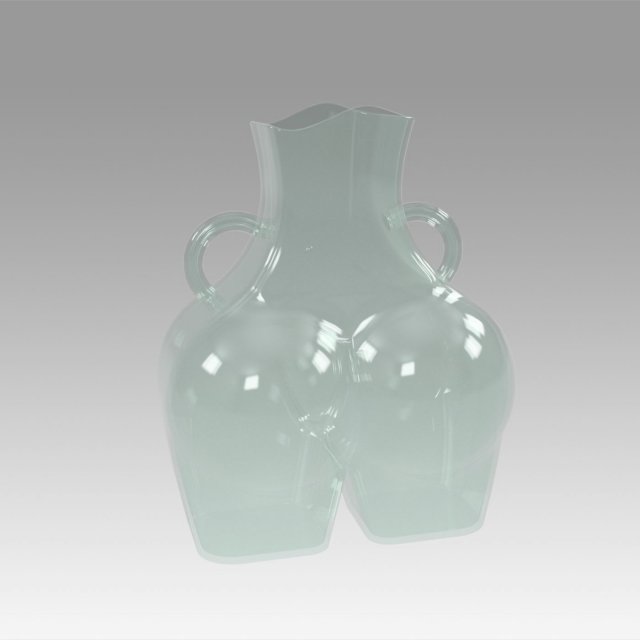 vase womens hips glass Model 3D .c4d .max .obj .3ds .fbx .stl .blend 