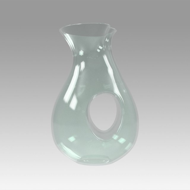 vase glass 3D Model .c4d .max .obj .3ds .fbx .stl .blend 