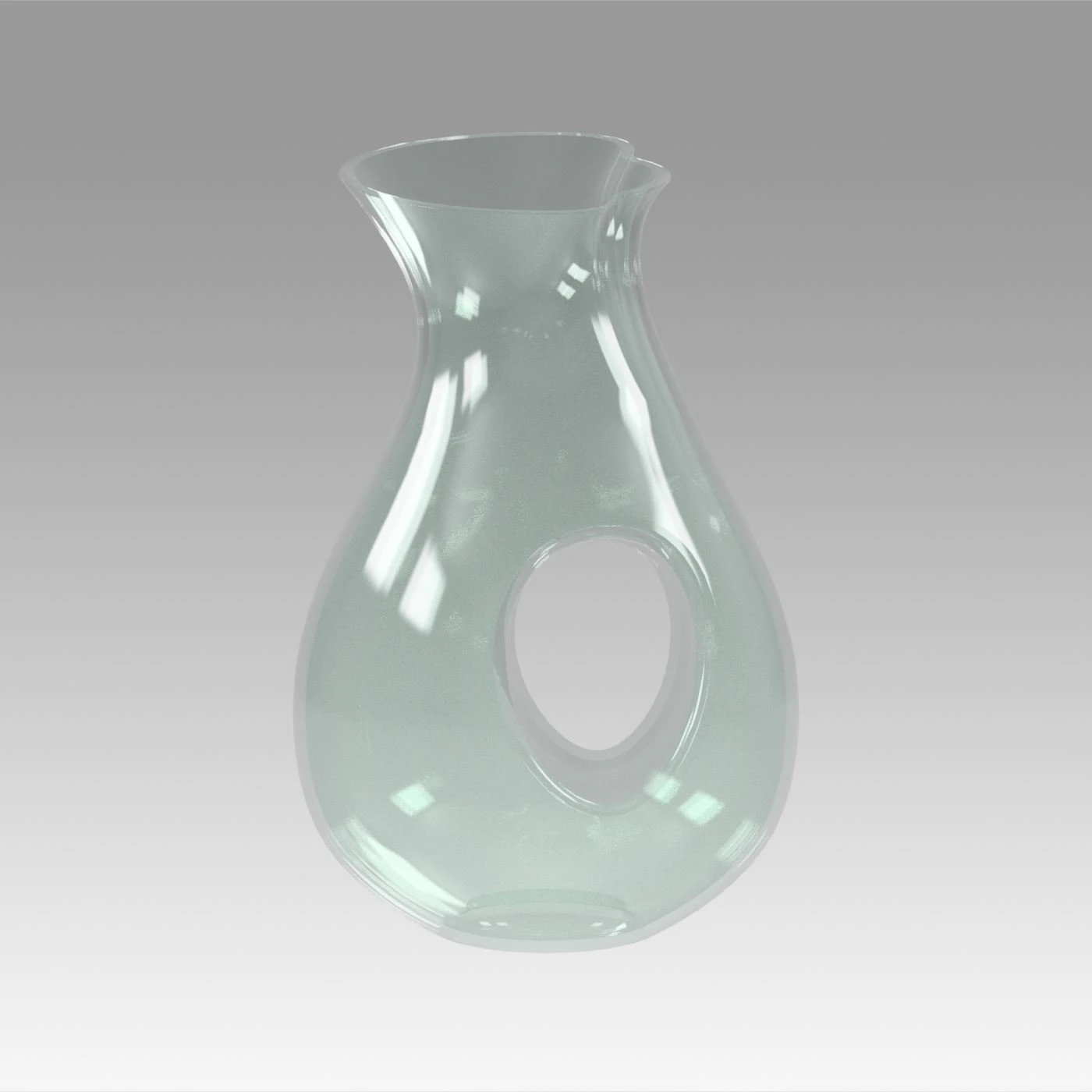 vase glass 3D Model .c4d .max .obj .3ds .fbx .stl .blend 