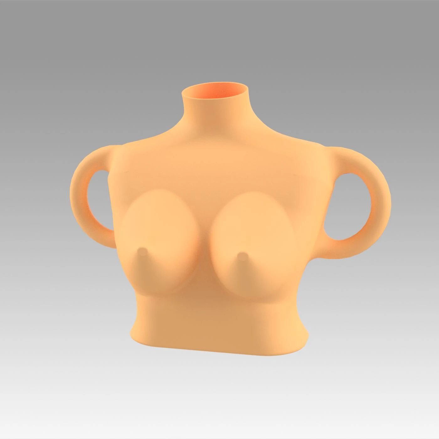 vase female breast 3D Print Model .c4d .max .obj .3ds .fbx .stl .blend 