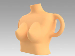 vase female breast 3D Print Model