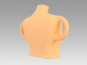 vase female breast 3D Print Model
