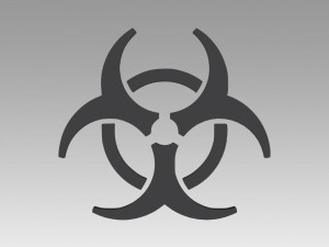 biohazard symbol signs 3D Model