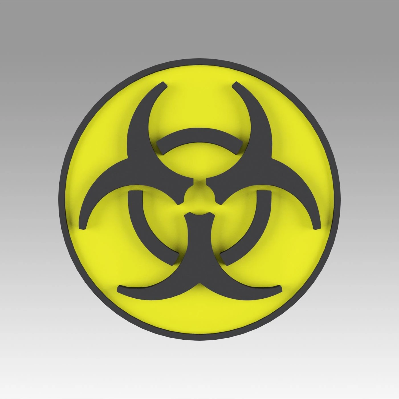 biohazard symbol signs 3D Model .c4d .max .obj .3ds .fbx .stl .blend 
