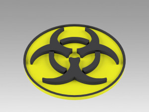 biohazard symbol signs 3Dモデル