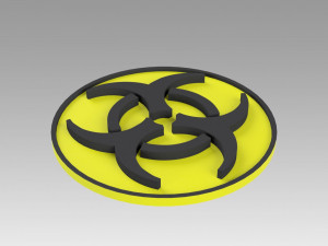biohazard symbol signs 3Dモデル