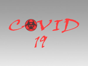 coronavirus logo sign 3D Model