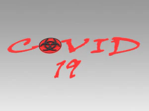 coronavirus logo sign 3D Model