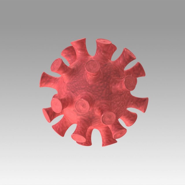 corona virus 3D Model .c4d .max .obj .3ds .fbx .stl .blend 