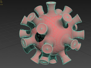 corona virus 3D Model
