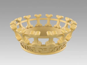 crown for dogs king of dogs 3D Model