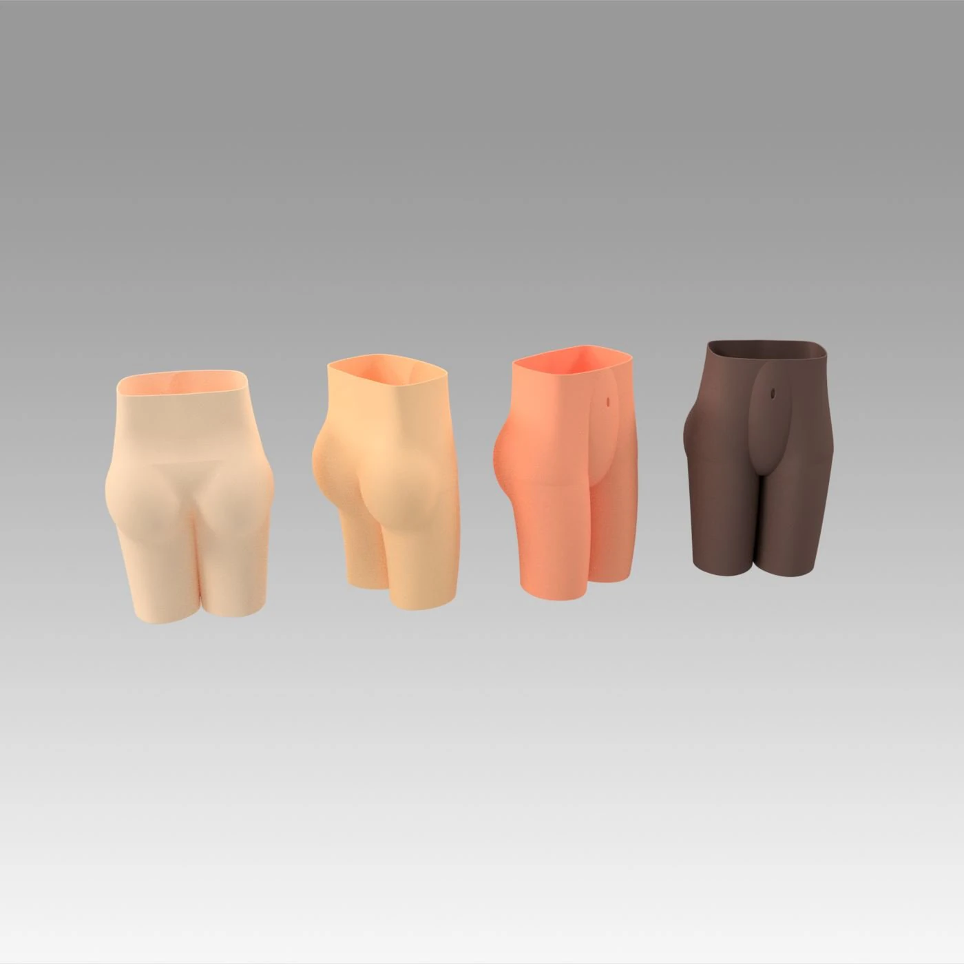 female form vases 3D Print Model .c4d .max .obj .3ds .fbx .stl .blend