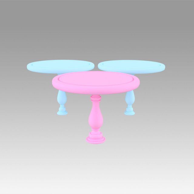 cake stands 3D 打印模型 .c4d .max .obj .3ds .fbx .stl .blend 