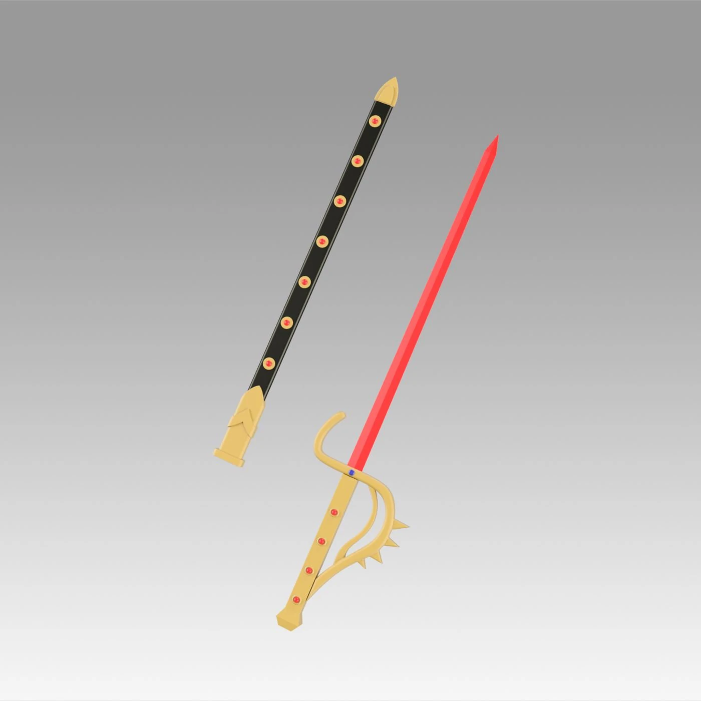 kamen rider black shadow moon sword cosplay prop 3D Print Model .c4d .max .obj .3ds .fbx .stl .blend