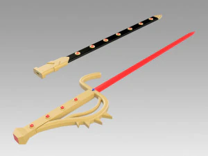 kamen rider black shadow moon sword cosplay prop 3D Print Model