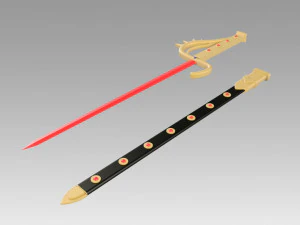 kamen rider black shadow moon sword cosplay prop 3D Print Model